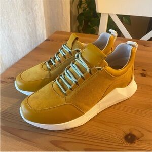Anthropologie platform sneakers in mustard, women’s 8